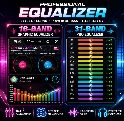 UNIFY professional 16-band and 31-band equalizer